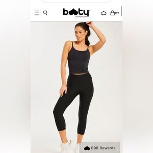Booty by Brabants Cropped Black Croco Legging